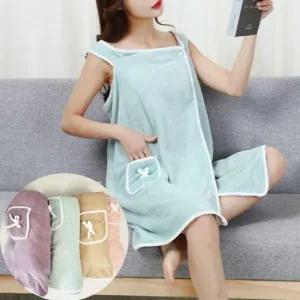 원피스형 극세사 샤워 가운 샤워가운 극세사샤워가운 극세사목욕가운