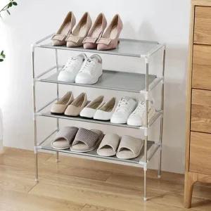 다용도 조립식 신발장 4단 1P 다용도실 선반 진열대 신발선반 다용도선반 조립식선반