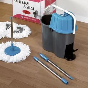 극세사 물걸레 통돌이 회전 밀대 청소도구 물튀김방지 대걸레 회전물걸레 극세사걸레