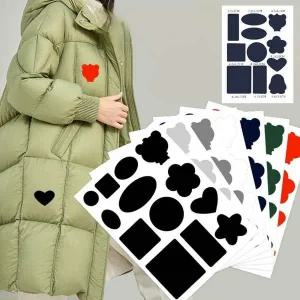 패션소품 와펜 붙이는 블랙 리폼 수선 옷 패치