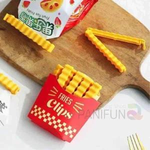 감자튀김 밀봉클립 과자 봉지 밀봉집게 밀봉막대 식품 정리집게 WFKYLUC