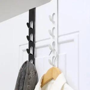 공간활용 모자 가방 옷걸이 무타공 도어 4단 철제행거 문걸이후크 문걸이행거 문걸이선반