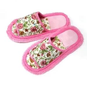 극세사 대명사 분리세탁가능 청소패드 슬리퍼 극세사걸레 탈부착형청소거실화