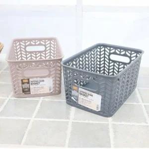 헤링본바스켓2호 오픈형 메쉬바구니 바스켓 다용도바구니 소품바구니