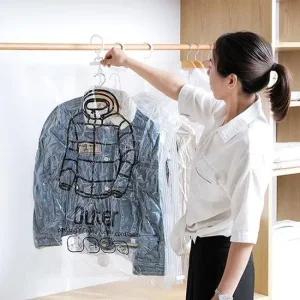 의류수납 위생 방습 옷걸이형 진공 압축팩 Outer ZIP 겨울의류 압축팩 가정용압축팩