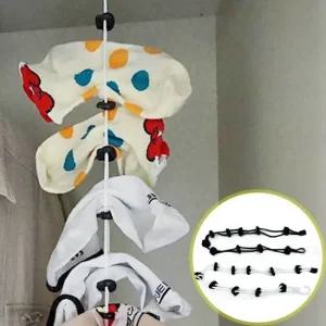 양말 분실방지 건조 건조클립 건조대끈 로프 양말로프 양말건조클립 양말정리 건조대끈