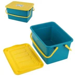 손잡이+뚜껑 다용도 바구니-소 소풍 나들이 물건정리 수납바구니 정리바구니 바스켓