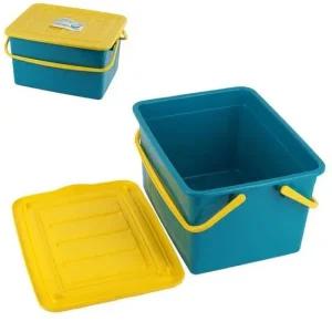 손잡이+뚜껑 다용도 바구니-대 소풍 나들이 물건정리 수납바구니 정리바구니 바스켓