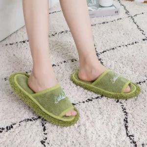 탈부착 극세사 걸레 패드 바닥 청소 슬리퍼 청소슬리퍼 극세사청소슬리퍼 실내청소슬리퍼