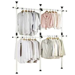 4단 4004호 대형 튼튼한옷걸이행거 조립식철제 시스템 시스템행거 원룸행거 폴행거