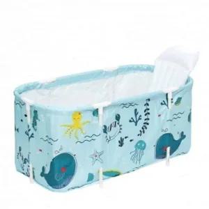 접이식 개인 반신욕조 간이 욕조 휴대용 반신욕기 구석 공간절약 WFKZ1ON