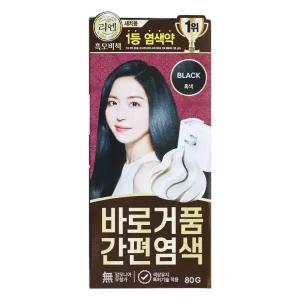 엘지 리엔 흑모비책 바로거품 간편염색 흑색 1개 염색약