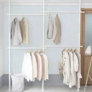 [라일리생활건강] Rly 기둥식행거 38mm 4단 고정행거 행거옷걸이 이