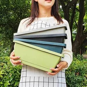 플라스틱 직사각형화분 빈화분 소형 키우기 텃밭 상추 키우기 플라스틱 텃밭 옥상텃밭