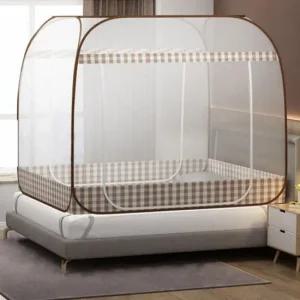원터치 텐트 모기장 양문형 침대 캐노피 실내 1인용 방충망 침대모기장 원터치모기장