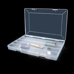 [라일리생활건강] Rly 컬렉션 칸칸수납 멀티박스(5칸) 투명 플라스틱케