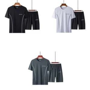 [라일리의류] Rly 쿨링 반팔 상하의 세트 추리닝바지 남자추리닝 운