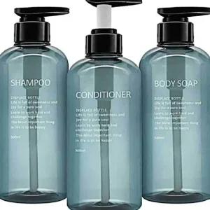 욕실 디스펜서 리필용기 청록 3종 펌핑용기 호텔욕실용품 욕실디스펜서 샴푸디스펜서