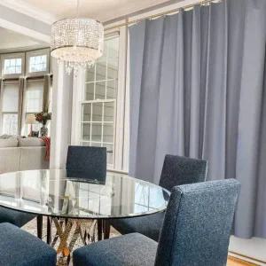 욕실 화장실 패브릭 샤워커튼 반투명 컬러 그레이 중 북유럽샤워커튼 샤워커튼봉세트