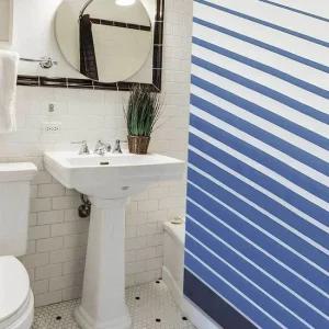 화장실 욕실 중 스트라이프 샤워 방수 커튼 커텐 방수커튼 욕실샤워커튼 욕실커텐