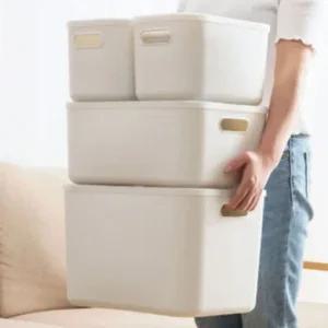 옷장 수납 바구니 대형 화이트 농산물박스 농산물상자 빈티지감성 보관상자 수납함