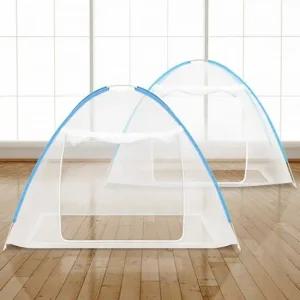 원터치모기장 접이식 텐트 1인침대 야외모기 거실싱글 침대용모기장 텐트형모기장