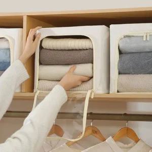 이불정리함 55L 소품정리함 옷박스 천 패브릭 패브릭정리함 패브릭의류정리함