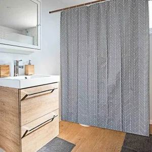 체크 방수 커튼 샤워 욕실 중형 헤링본 화장실 커텐 방수커튼 욕실샤워커튼 욕실커텐