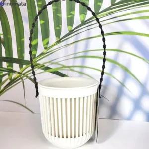 귀여운 인테리어 벽걸이화분 아이보리 모던화분 깔끔한화분 깔끔하고편리 북유럽화분