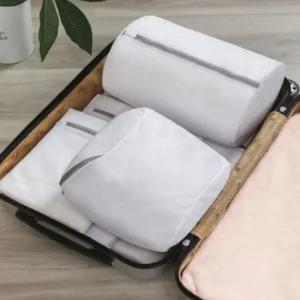 세탁물 꼬임방지 둥근세탁망 실린더타입 화이트 아기세탁망 속옷세탁망 속옷빨래망