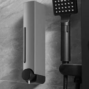 실버 세제디스펜서 350ml 물비누 벽걸이 샴푸통 샴푸디스펜서 린스디스펜서