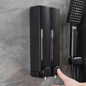 3p세트 350ml 세제디스펜서 벽걸이 물비누 검정 샴푸디스펜서 린스디스펜서