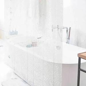 욕실 반투명 샤워 커튼 화장실 중형 투명 커텐 방수 방수커튼 욕실샤워커튼 욕실커텐