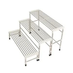 동영 화분정리대 3단 다용도선반 화분정리대 베란다정리대 메탈선반