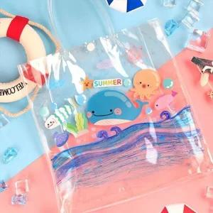 [룽스]여름 선물 가방만들기 세트C(고래스티커)