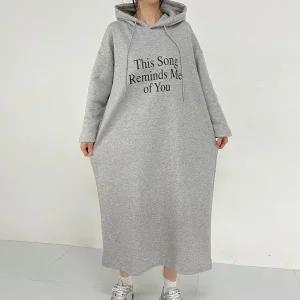 [나야홍]빅사이즈 511 오브유기모후드원피스 DBAV719_P412368389