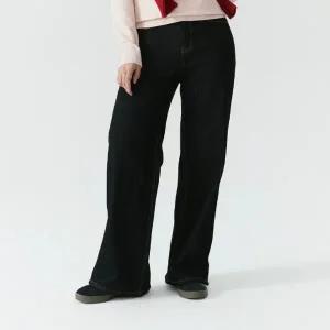 [잠뱅이] 여자 양모 와이드 루즈핏 청바지 AP4DTG865_JJ