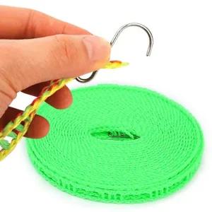 사다리 빨래줄 8m 캠핑 휴대용 여행용 미끌림방지 다용도줄 와이어로프 캠핑빨래줄