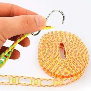 사다리 빨래줄 4m 캠핑 휴대용 여행용 미끌림방지 다용도줄 와이어로프 캠핑빨래줄