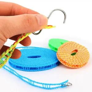 사다리 빨래줄 4m 5m 캠핑 휴대용 여행용 미끌림방지 다용도줄 와이어로프 캠핑빨래줄