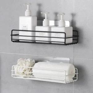무타공 욕실선반 욕실정리대 블랙 화장실 화장실선반 수납함 정리대 정리