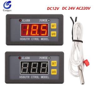 H56TR LCD 디지털 온도 조절기 NTC 센서 프로브 가열 냉각 릴레이 출력 컨트롤러 AC220V DC12/24V