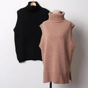 빅사이즈 511 베이직도톰니트베스트 DEBB758