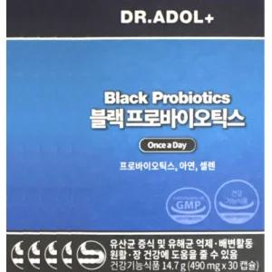 닥터아돌 블랙 프로바이오틱스 490mg x 30캡슐 x 5박스 5개월분