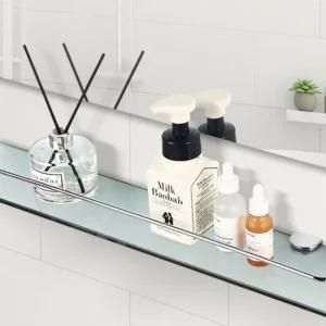 선반 일자 유리 욕실 정리대 젠다이 화장실 수납 벽 화장실선반 욕실젠다이