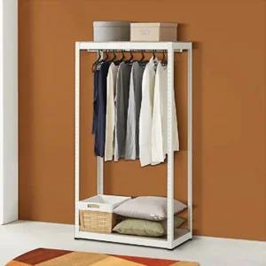 조립식옷장 옷방 2단 고정식 시스템행거 행거 시스템행거 원룸행거 폴행거 옷걸이행거