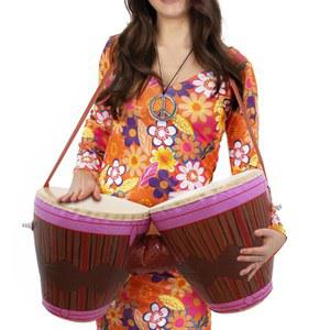 팽창식 허리 드럼 용품 장식 현실적인 핸드 타악기 드럼