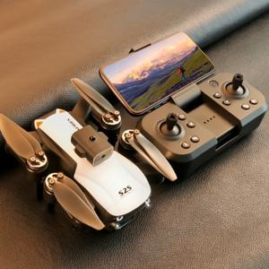 전문 듀얼 HD 카메라 항공  FPV 헬리콥터 장애물 회피 접이식 RC 쿼드콥터   S2S 드론