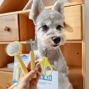 [골드스마일]펫스런 반려동물 미용도구 3종 강아지 고양이 브러쉬