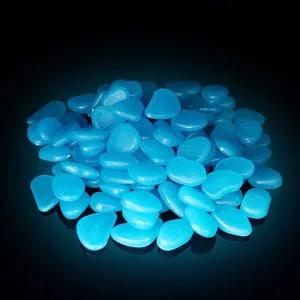 [골드스마일]샤이닝 야광자갈 200p(블루) 정원 원예 조약돌